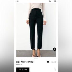 Zara dress/work pants